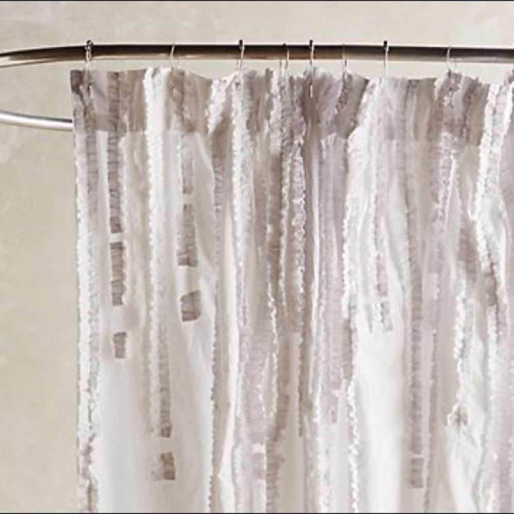 NEW Anthropologie Wisteria shower curtain - Picture 3 of 4